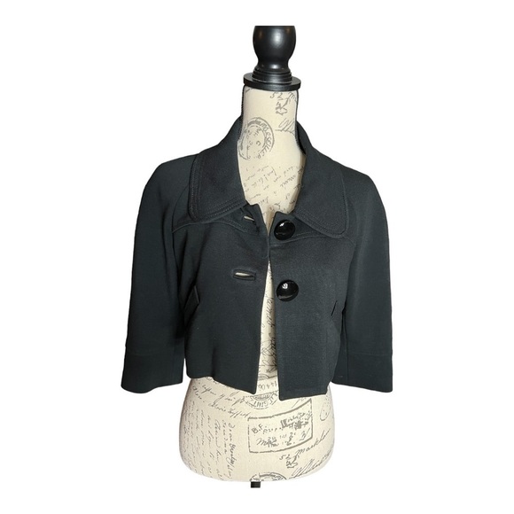 GORGEOUS Bebe cropped jacket size 2 - Picture 4 of 8